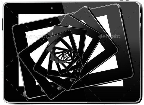 kaleidoscope from black tablets (Misc) Photo Download