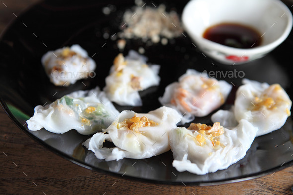 Thai steamed rice-skin dumplings (Misc) Photo Download