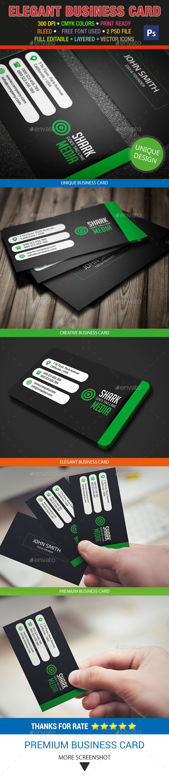 Elegant Business Card 326 Elegant Business Card 326