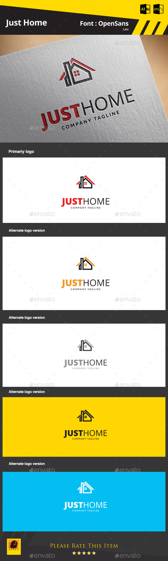 GraphicRiver Just Home Logo Template 9265985 GraphicRiver Just Home Logo Template 9265985
