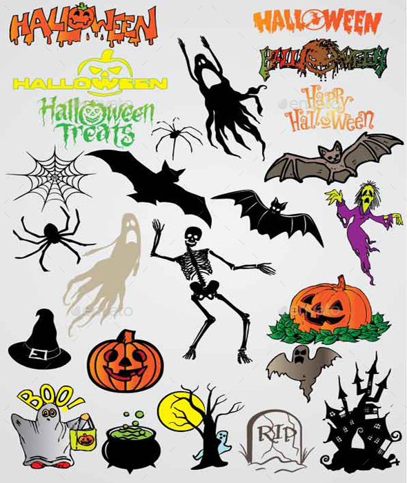 25 Halloween Vectors (Vectors)