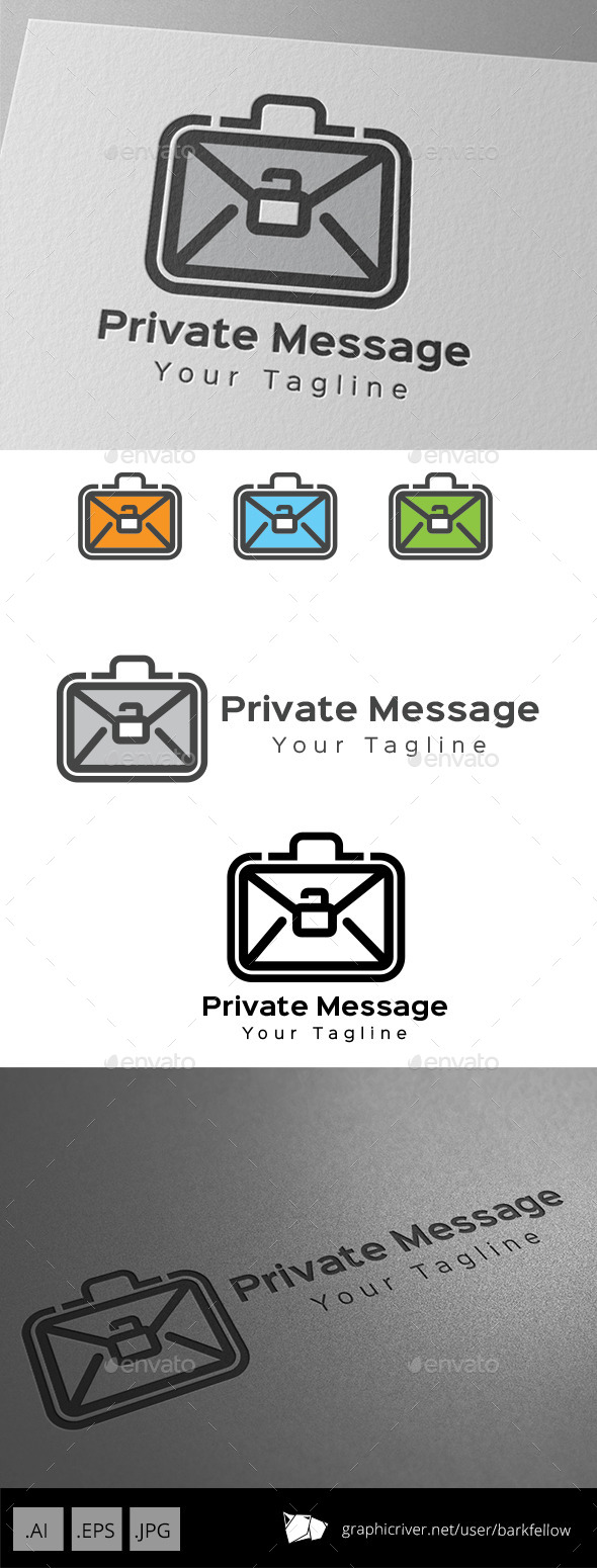GraphicRiver Private Message Logo 9267156 GraphicRiver Private Message Logo 9267156