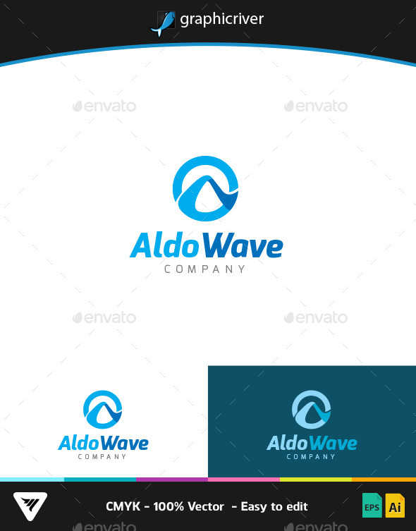 GraphicRiver Aldo Wave Logo 9267157 GraphicRiver Aldo Wave Logo 9267157