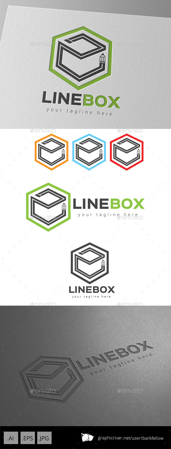 GraphicRiver Line Box Art Logo 9267212 GraphicRiver Line Box Art Logo 9267212