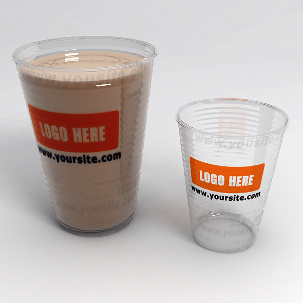3DOcean Plastic Cups with LOGO 9267600 3DOcean Plastic Cups with LOGO 9267600