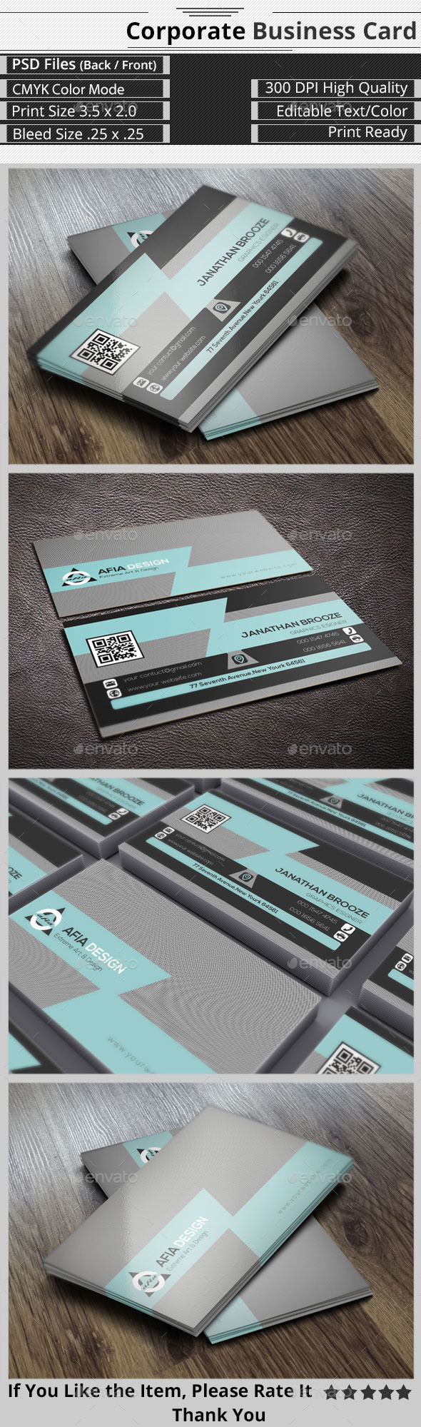 GraphicRiver Clean & Creative Corporate Business Card 9268018 GraphicRiver Clean & Creative Corporate Business Card 9268018