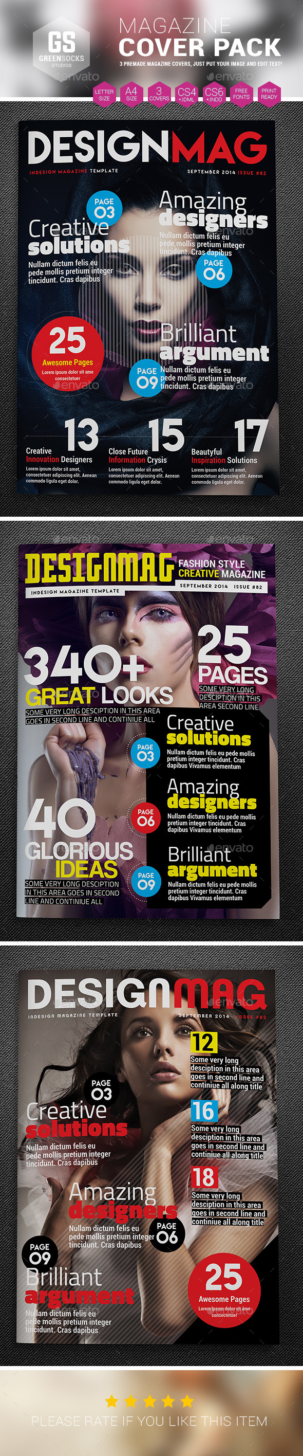 GraphicRiver Magazine Cover Templates 9270220 GraphicRiver Magazine Cover Templates 9270220