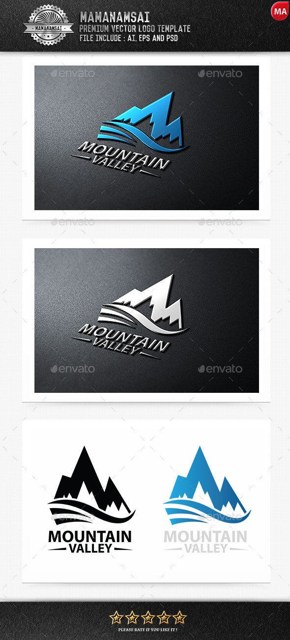 GraphicRiver Mountain Valley Logo 9270225 GraphicRiver Mountain Valley Logo 9270225