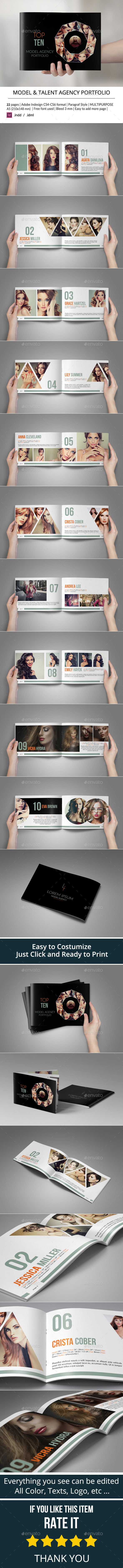 GraphicRiver Model Agency Brochure Catalogs Template 9270297 GraphicRiver Model Agency Brochure Catalogs Template 9270297