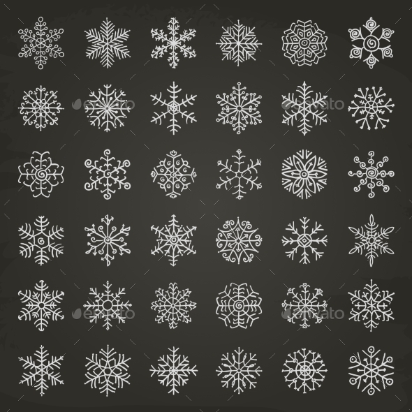 GraphicRiver Winter Snowflakes 9270320 GraphicRiver Winter Snowflakes 9270320