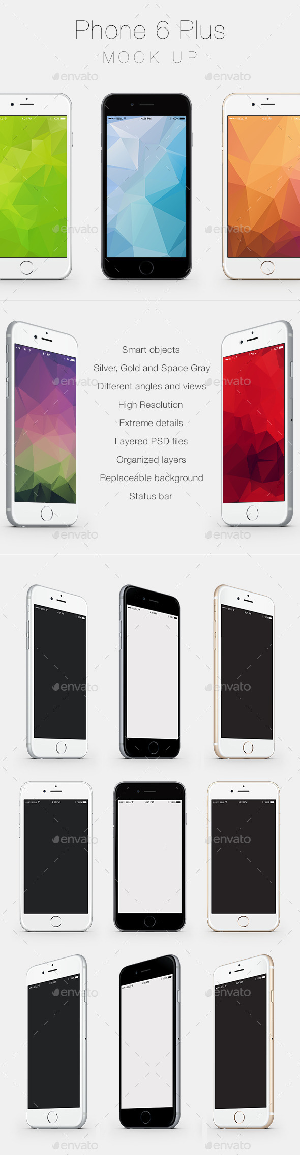 GraphicRiver Phone 6 Plus Mock Up 9234418 GraphicRiver Phone 6 Plus Mock Up 9234418