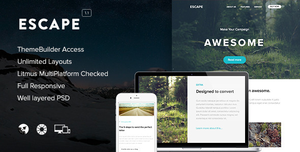 Escape Responsive Email & Themebuilder Access Escape Responsive Email & Themebuilder Access