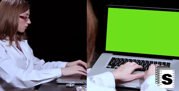 Doctor With Her Laptop Doctor With Her Laptop