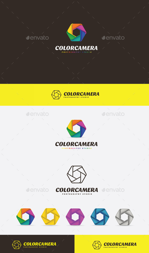 GraphicRiver Color Camera Logo 9272533 GraphicRiver Color Camera Logo 9272533