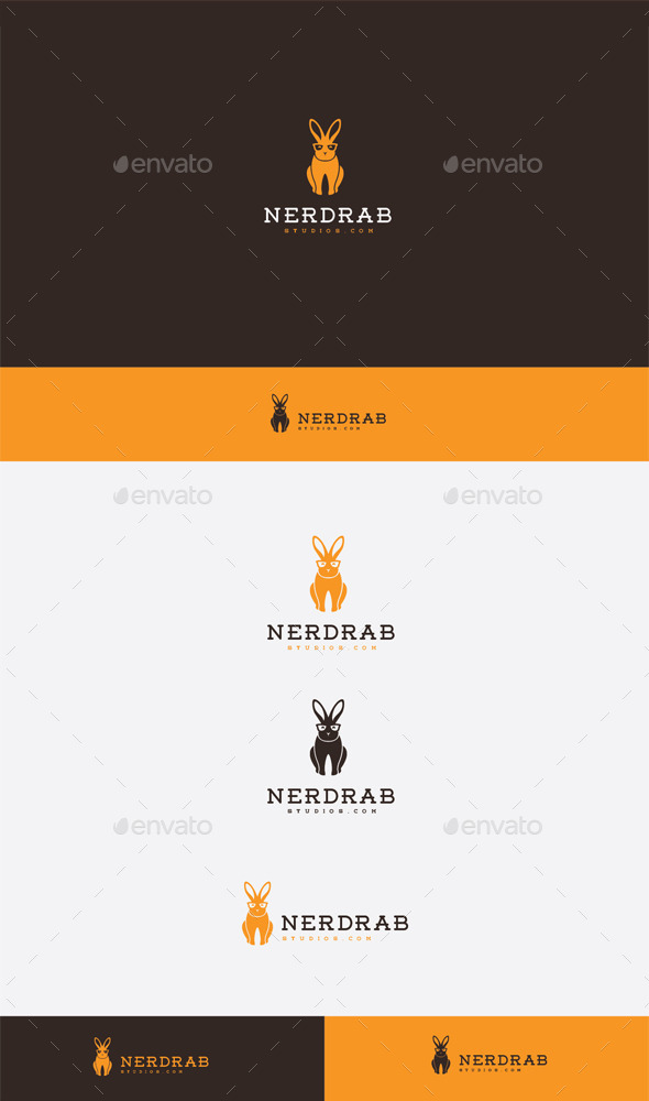 GraphicRiver Nerd Rabbit Logo 9272550 GraphicRiver Nerd Rabbit Logo 9272550