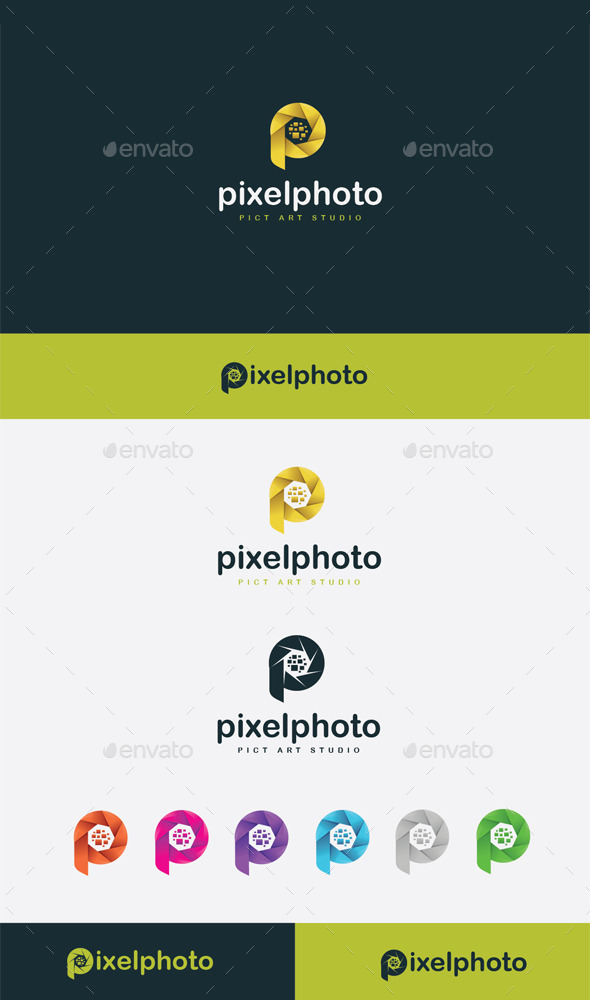 GraphicRiver Pixel Photo Logo 9272715 GraphicRiver Pixel Photo Logo 9272715