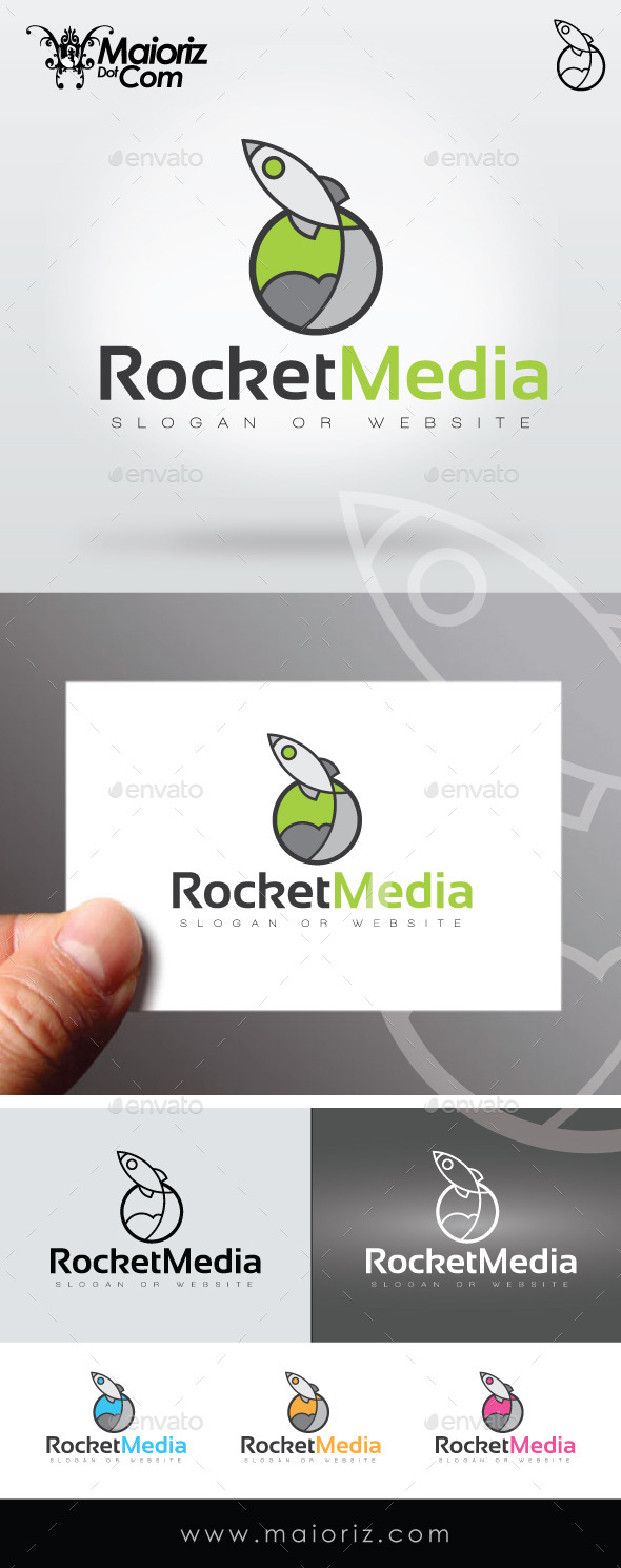 GraphicRiver Rocket Media Logo Template 9274492 GraphicRiver Rocket Media Logo Template 9274492