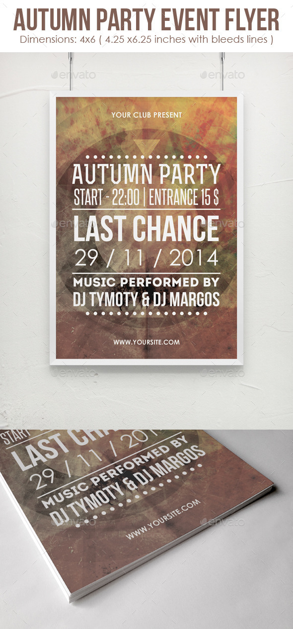 GraphicRiver Autumn Party Event Flyer 9276250 GraphicRiver Autumn Party Event Flyer 9276250