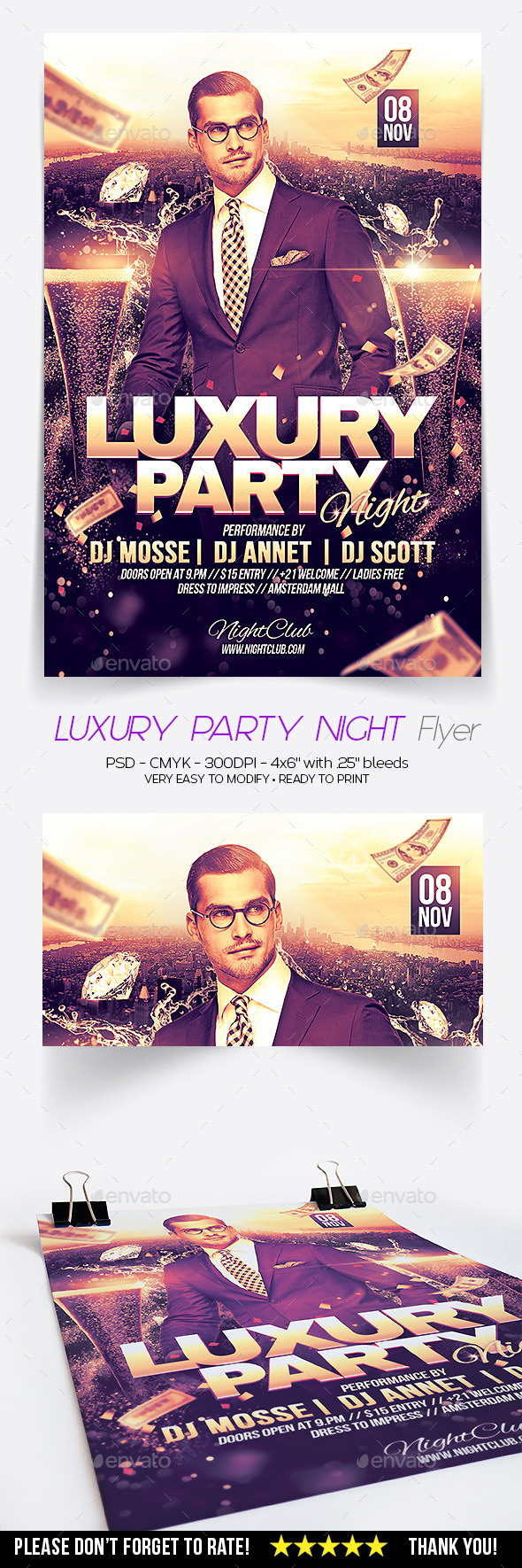 Luxury Party Night Flyer Luxury Party Night Flyer