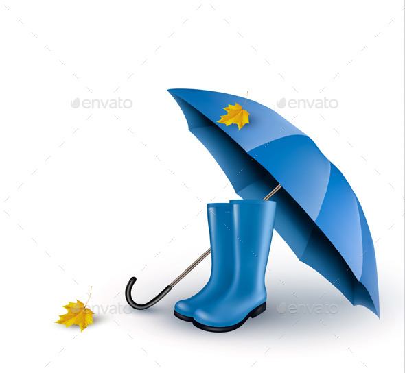 GraphicRiver Background with Umbrella and Rain Boots 9276550 GraphicRiver Background with Umbrella and Rain Boots 9276550