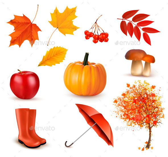 GraphicRiver Autumn Themed Elements 9276558 GraphicRiver Autumn Themed Elements 9276558