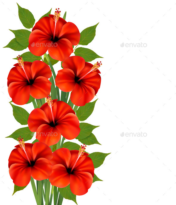 GraphicRiver Background with Red Flowers 9276803 GraphicRiver Background with Red Flowers 9276803