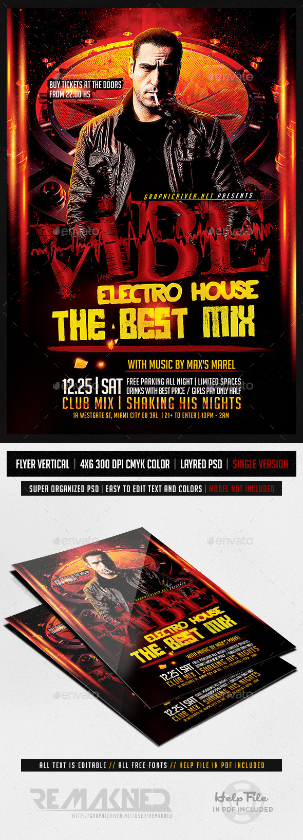 GraphicRiver Vibe Electro House DJ Flyer Template PSD 9276895 GraphicRiver Vibe Electro House DJ Flyer Template PSD 9276895