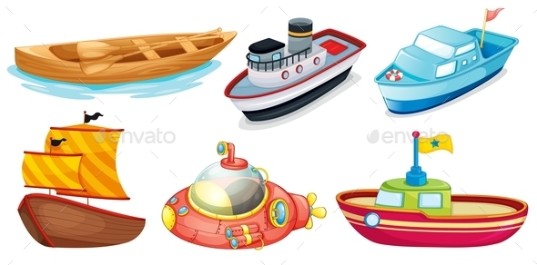 GraphicRiver Different Boat Designs 9276900 GraphicRiver Different Boat Designs 9276900