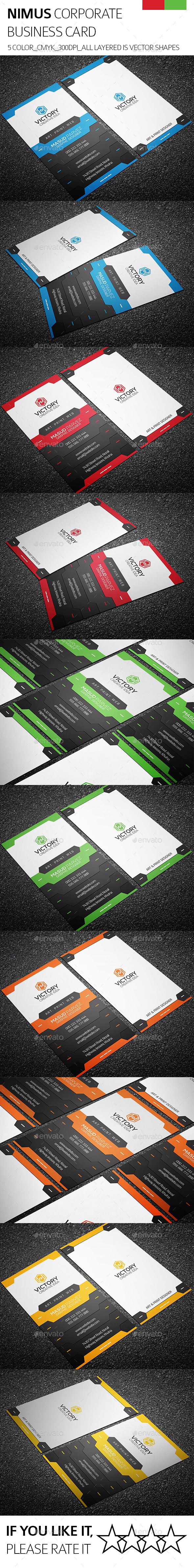 GraphicRiver Nimus & Corporate Business Card 9276998 GraphicRiver Nimus & Corporate Business Card 9276998