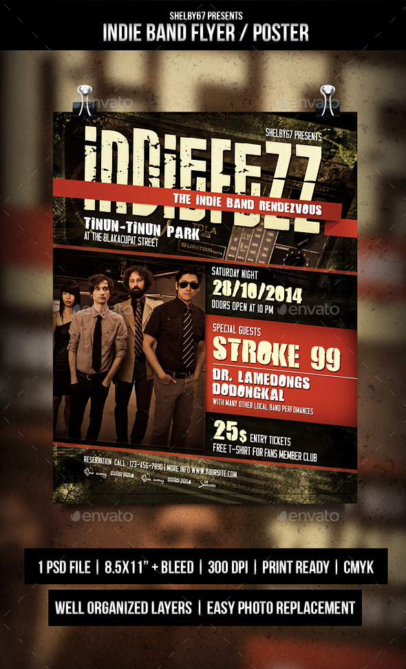 GraphicRiver Indie Band Flyer Templates 9277417 GraphicRiver Indie Band Flyer Templates 9277417