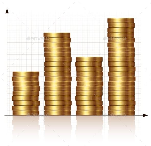 GraphicRiver Coin Graph 9278082 GraphicRiver Coin Graph 9278082