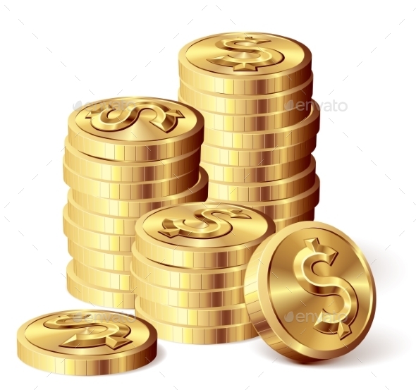 GraphicRiver Gold Coins 9278295 GraphicRiver Gold Coins 9278295