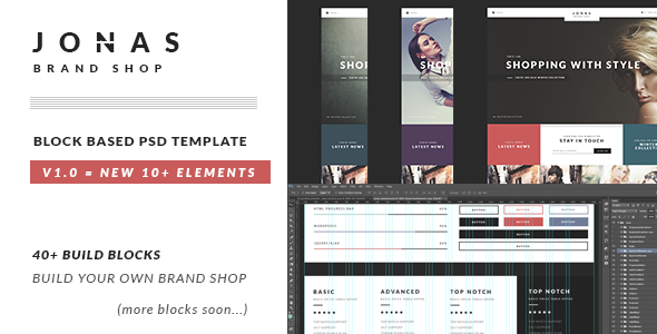 JONAS | Brand Shop PSD Template