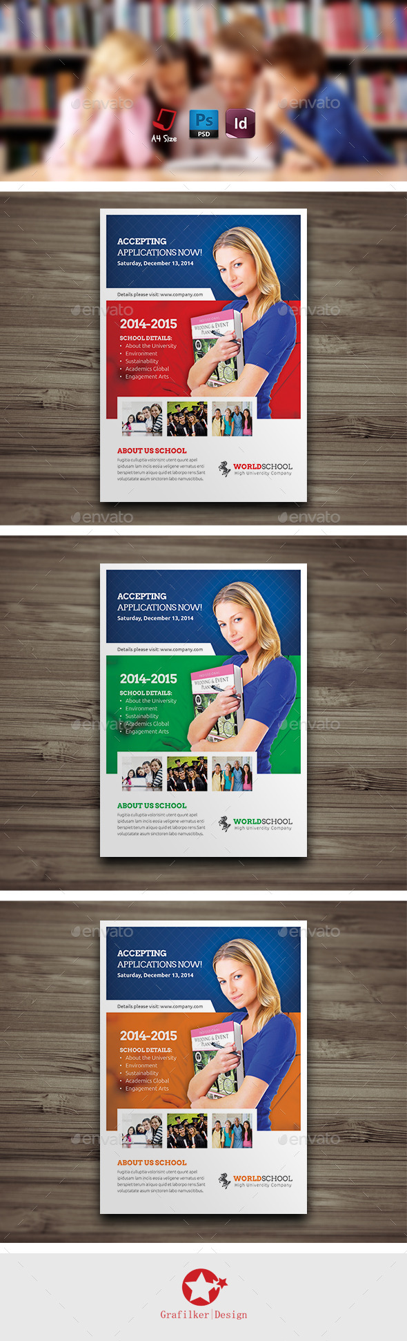 GraphicRiver High School Flyer Templates 9279016 GraphicRiver High School Flyer Templates 9279016