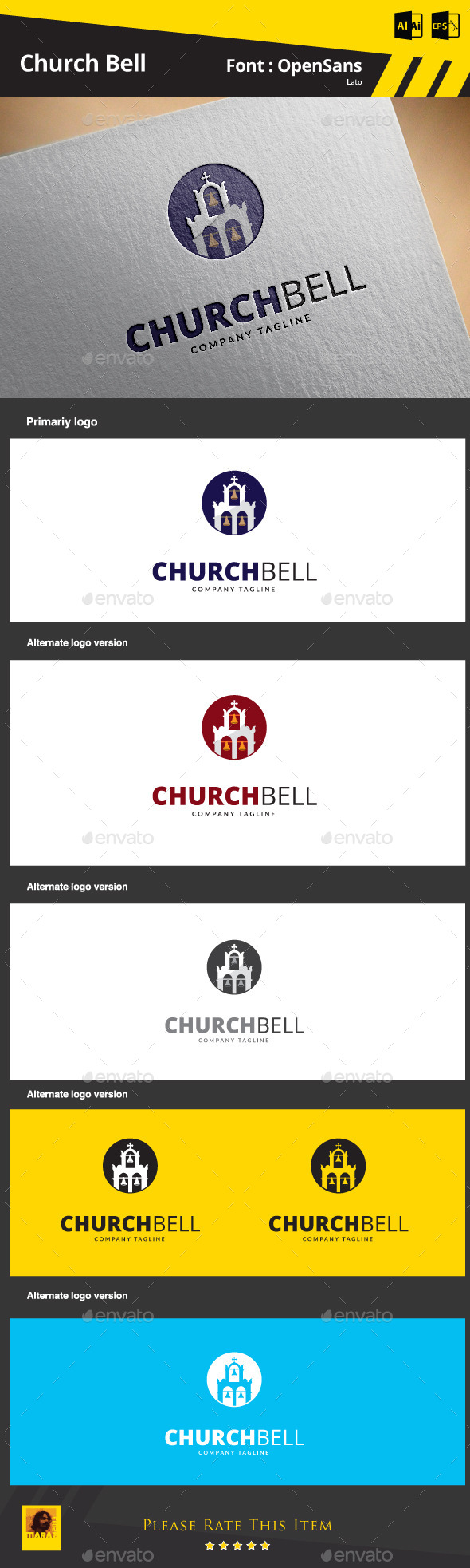 GraphicRiver Church Bell Logo Template 9279178 GraphicRiver Church Bell Logo Template 9279178