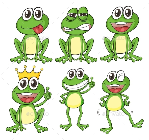 Green Frogs (Animals)