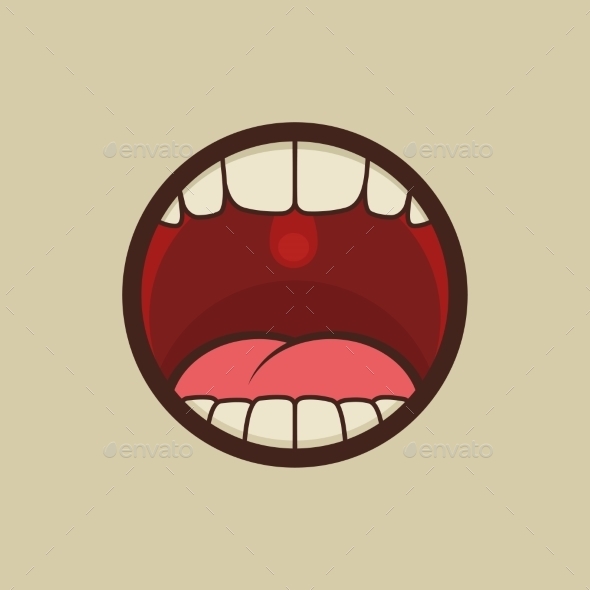 Open Mouth with Teeth and Tongue (Miscellaneous)