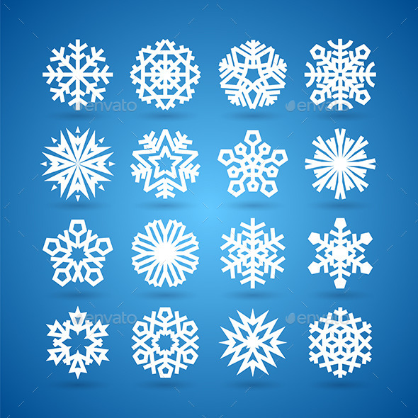 GraphicRiver Snowflakes Set 9272654 GraphicRiver Snowflakes Set 9272654
