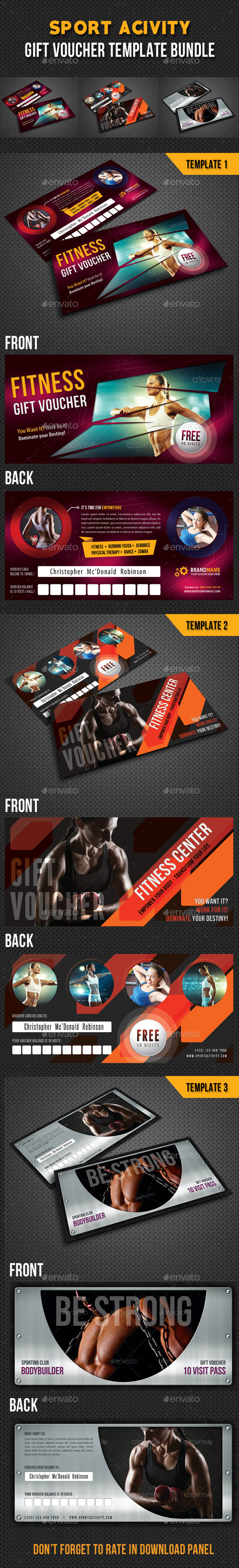 3 in 1 Sport Activity Gift Voucher Bundle 02 3 in 1 Sport Activity Gift Voucher Bundle 02