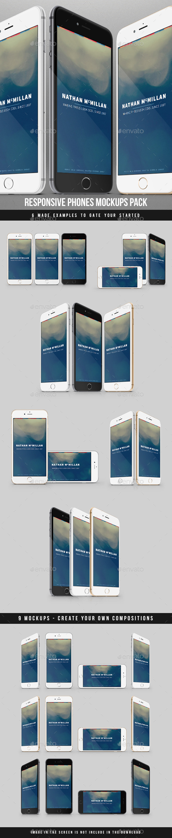 GraphicRiver Responsive Phones Mockups Pack 9284816 GraphicRiver Responsive Phones Mockups Pack 9284816