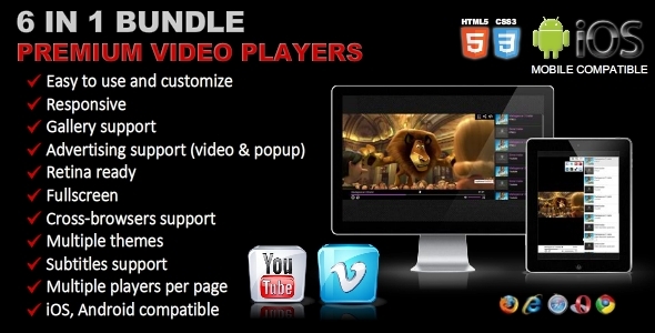 CodeCanyon Premium Video Players Bundle 6 in 1 9257975 CodeCanyon Premium Video Players Bundle 6 in 1 9257975