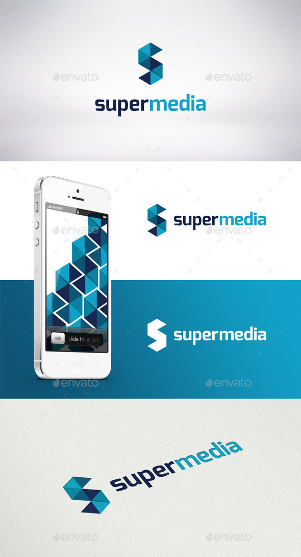 GraphicRiver Super Media Logo Template 9272855 GraphicRiver Super Media Logo Template 9272855