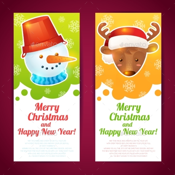 Vertical Christmas Banner (New Year)