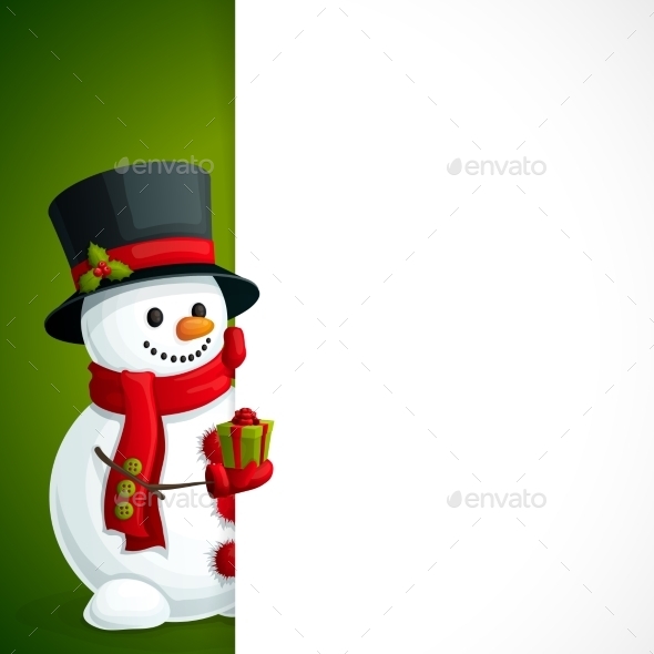 Snowman Christmas Leaflet (New Year)