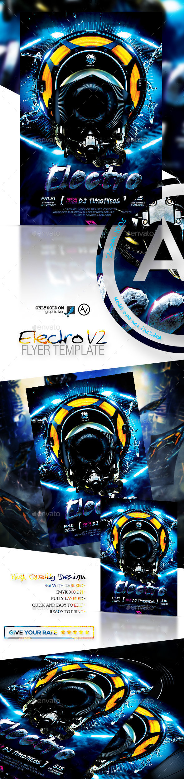 Electro Flyer Template V2 (Clubs & Parties)