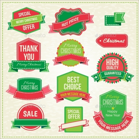 GraphicRiver Collection of Christmas Ornaments and Decorative Emblems 9287310 GraphicRiver Collection of Christmas Ornaments and Decorative Emblems 9287310