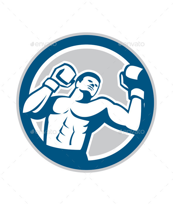 GraphicRiver Boxer Boxing Boxing Circle Retro 9288077 GraphicRiver Boxer Boxing Boxing Circle Retro 9288077