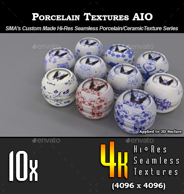 3DOcean 10 x Hi-Res Porcelain Textures AIO 9288634 3DOcean 10 x Hi-Res Porcelain Textures AIO 9288634