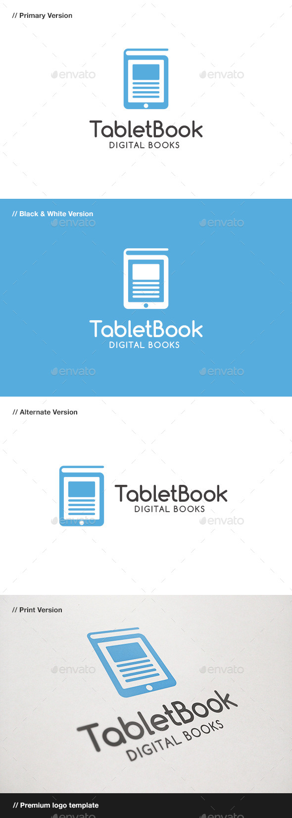 GraphicRiver Tablet Book Logo 9288768 GraphicRiver Tablet Book Logo 9288768