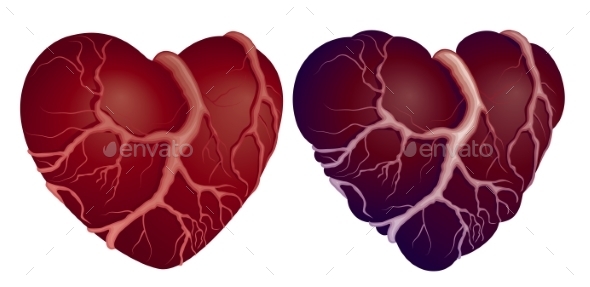 GraphicRiver Two heart shapes 9289234 GraphicRiver Two heart shapes 9289234